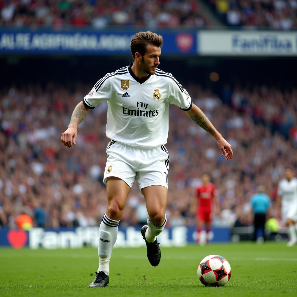 David Beckham Sporting a Faux Hawk