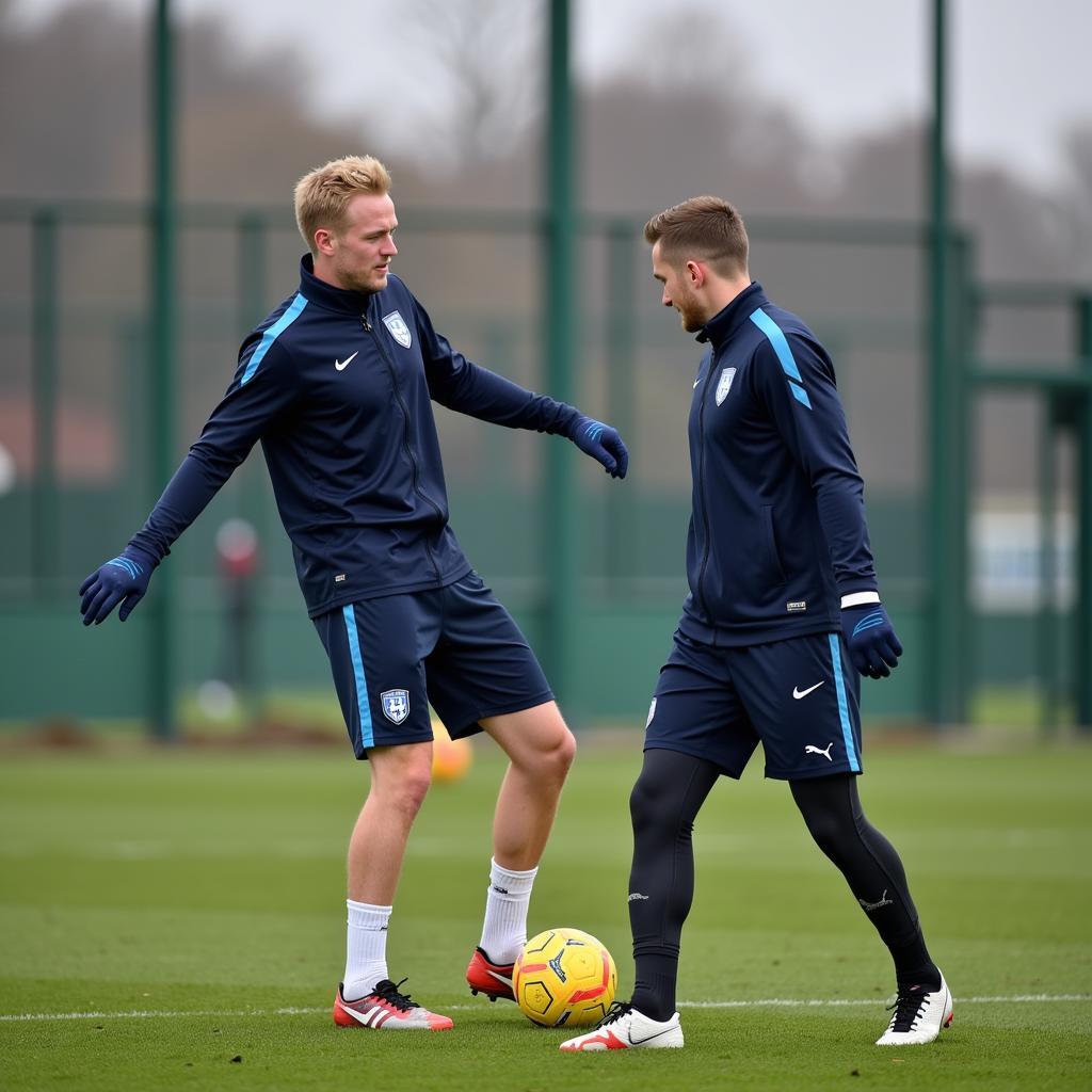 De Bruyne and Haaland Training Together