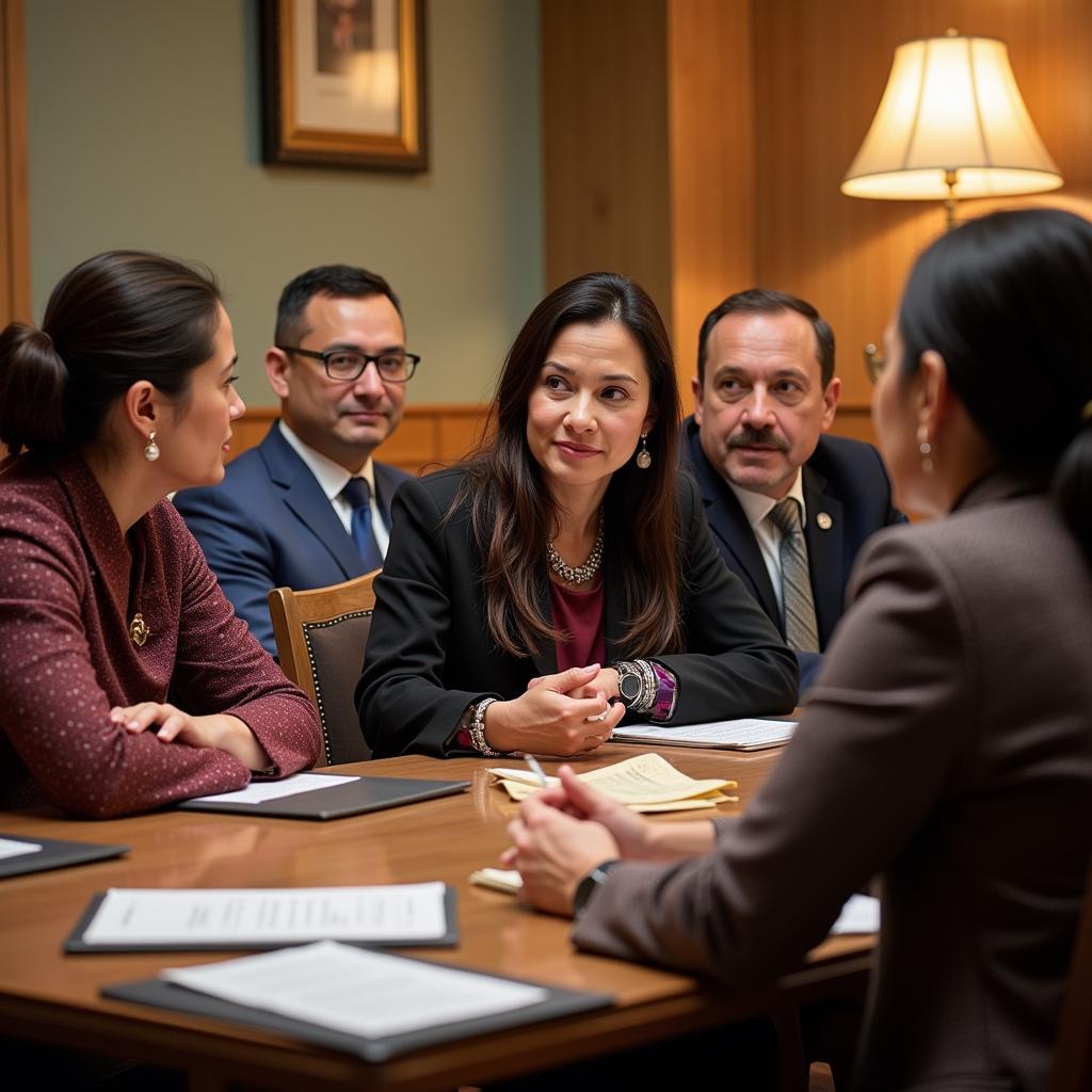 Deb Haaland Meeting with Tribal Leaders