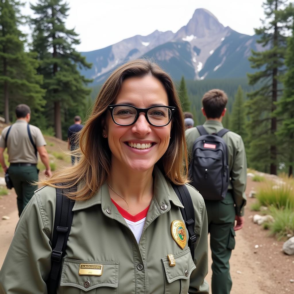 Deb Haaland Visiting a National Park