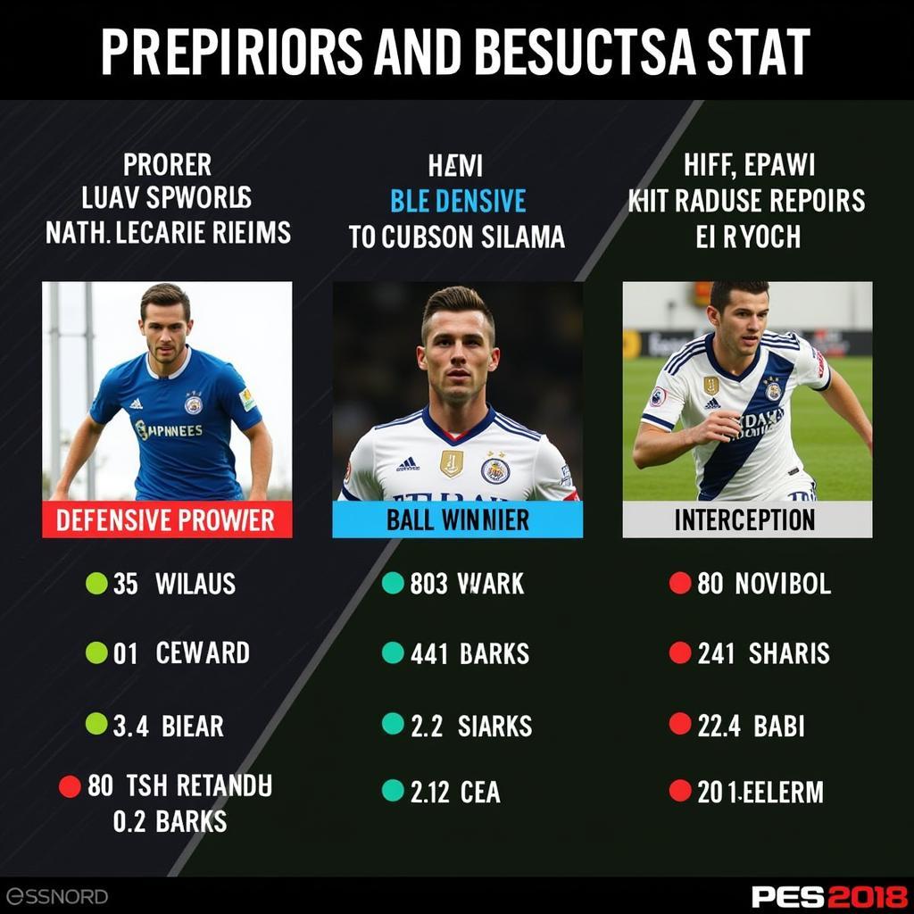 Defensive Stats in PES 2018