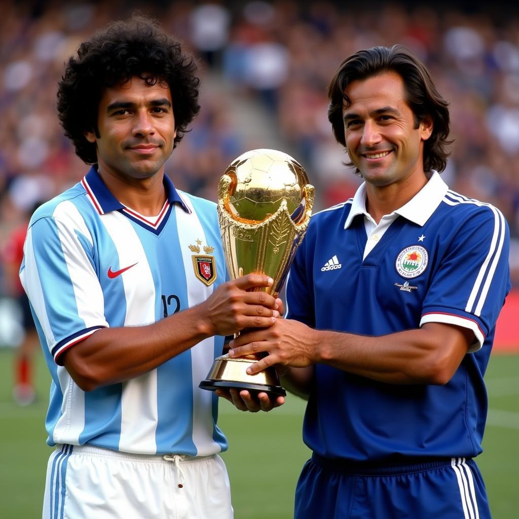 Diego Maradona and Michel Platini: Global Superstars