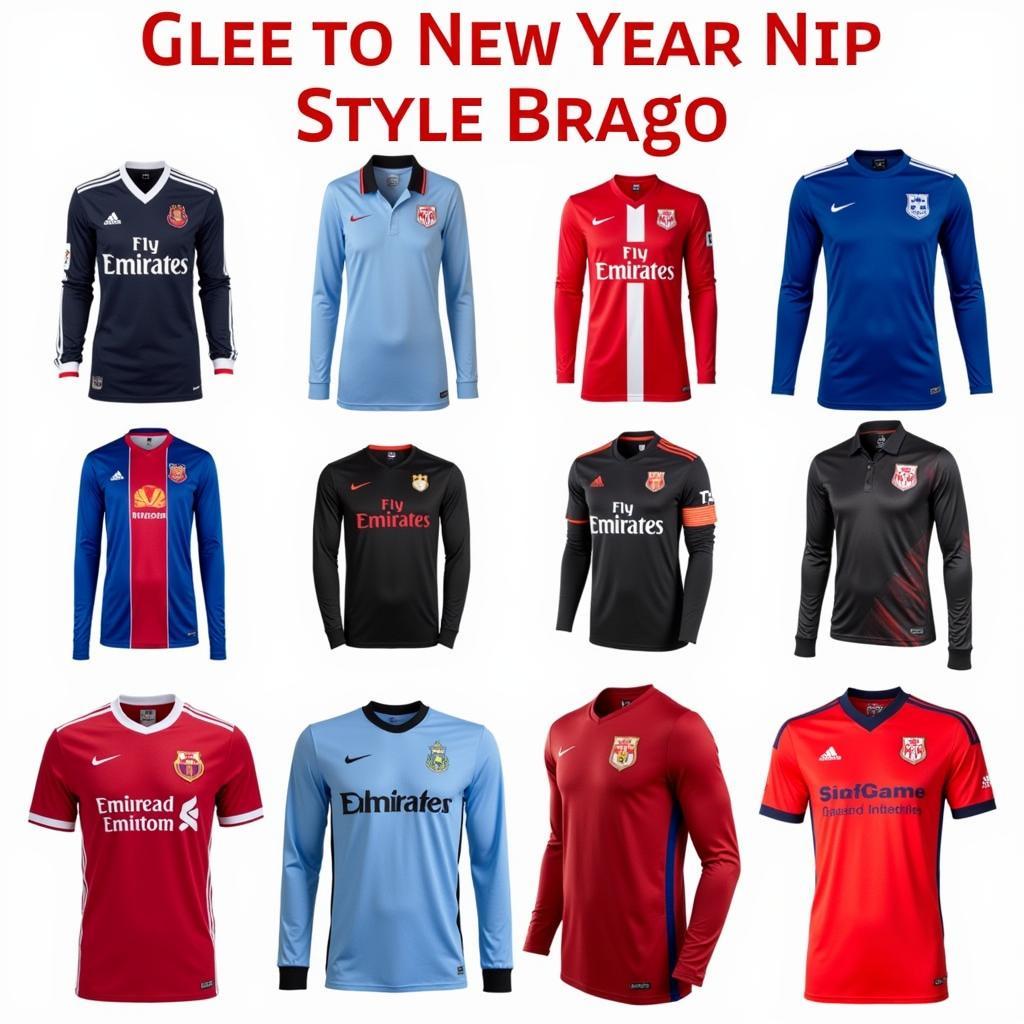 Variety of Long Sleeve Football Jersey Designs