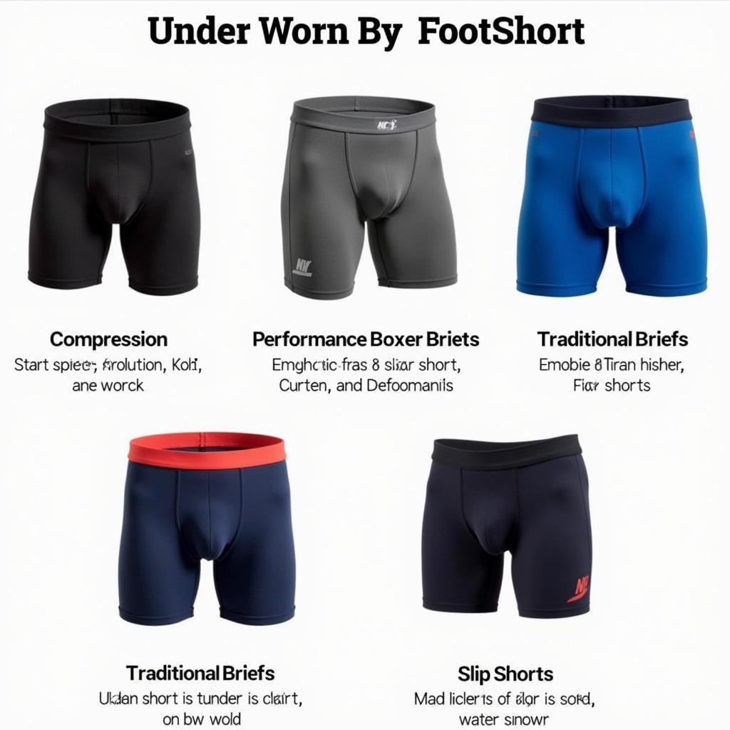 Various Types of Football Undershorts