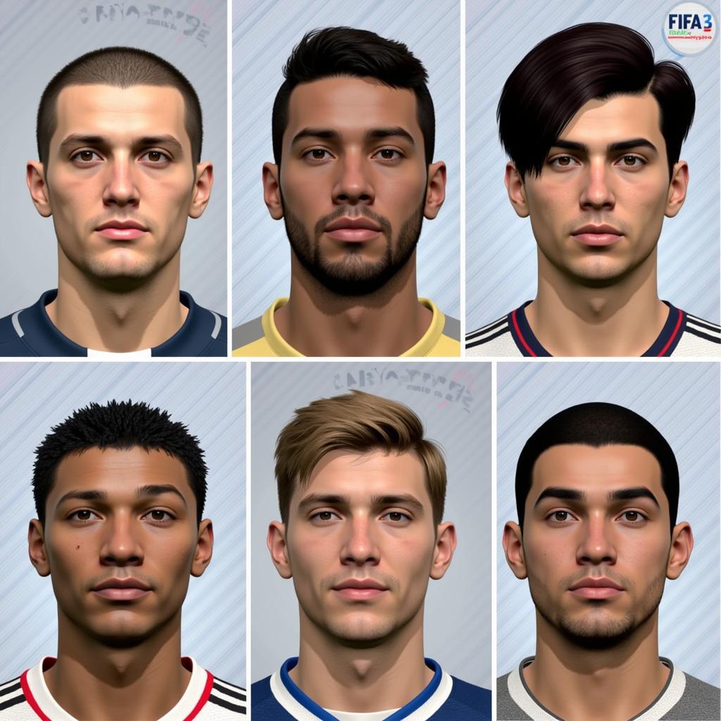 Diverse Hairstyles in FIFA Online 3