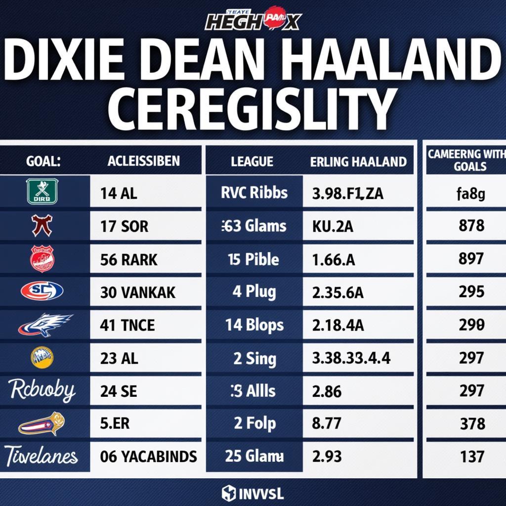 Dixie Dean and Erling Haaland Goal Comparison