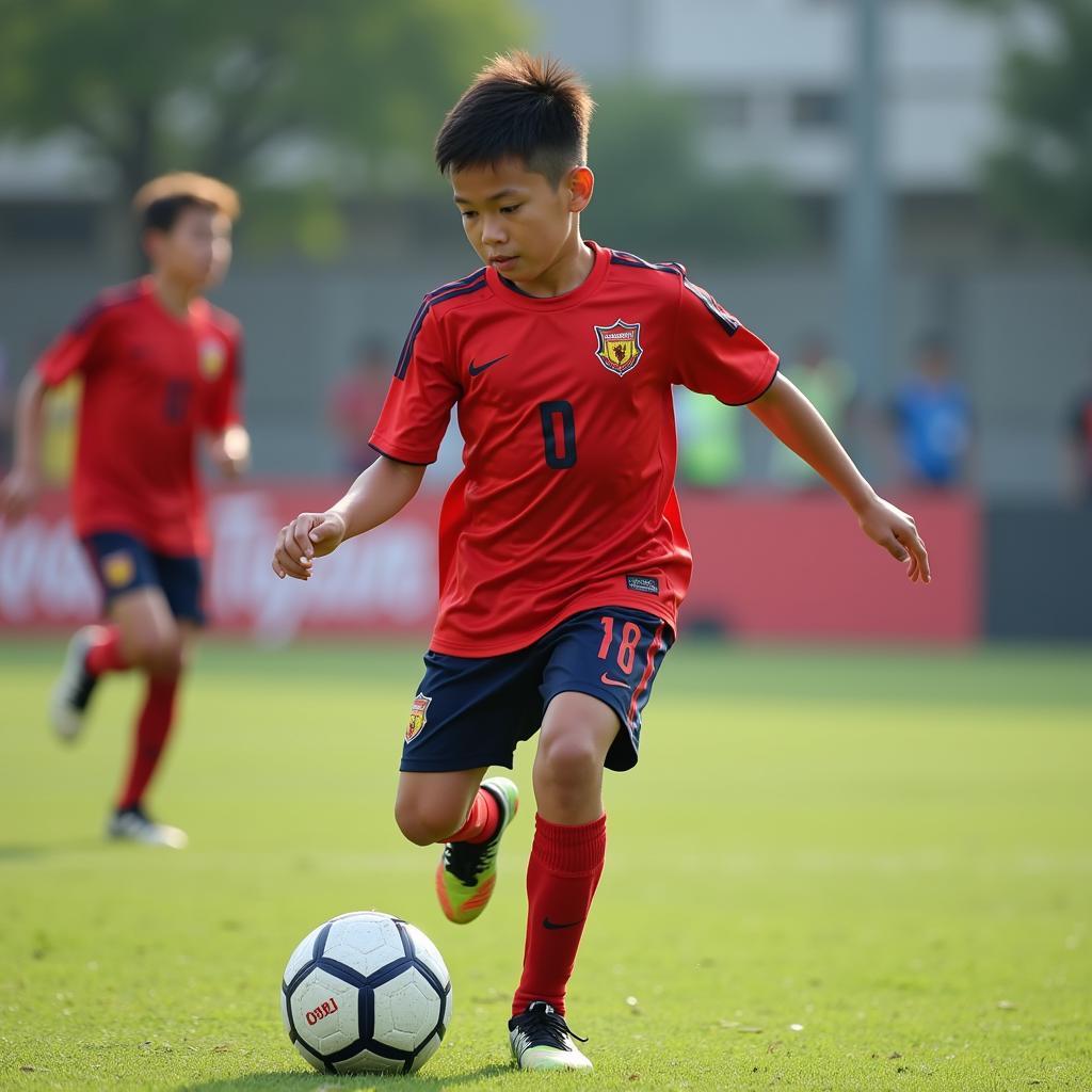 Do Thanh Ton in his early football career