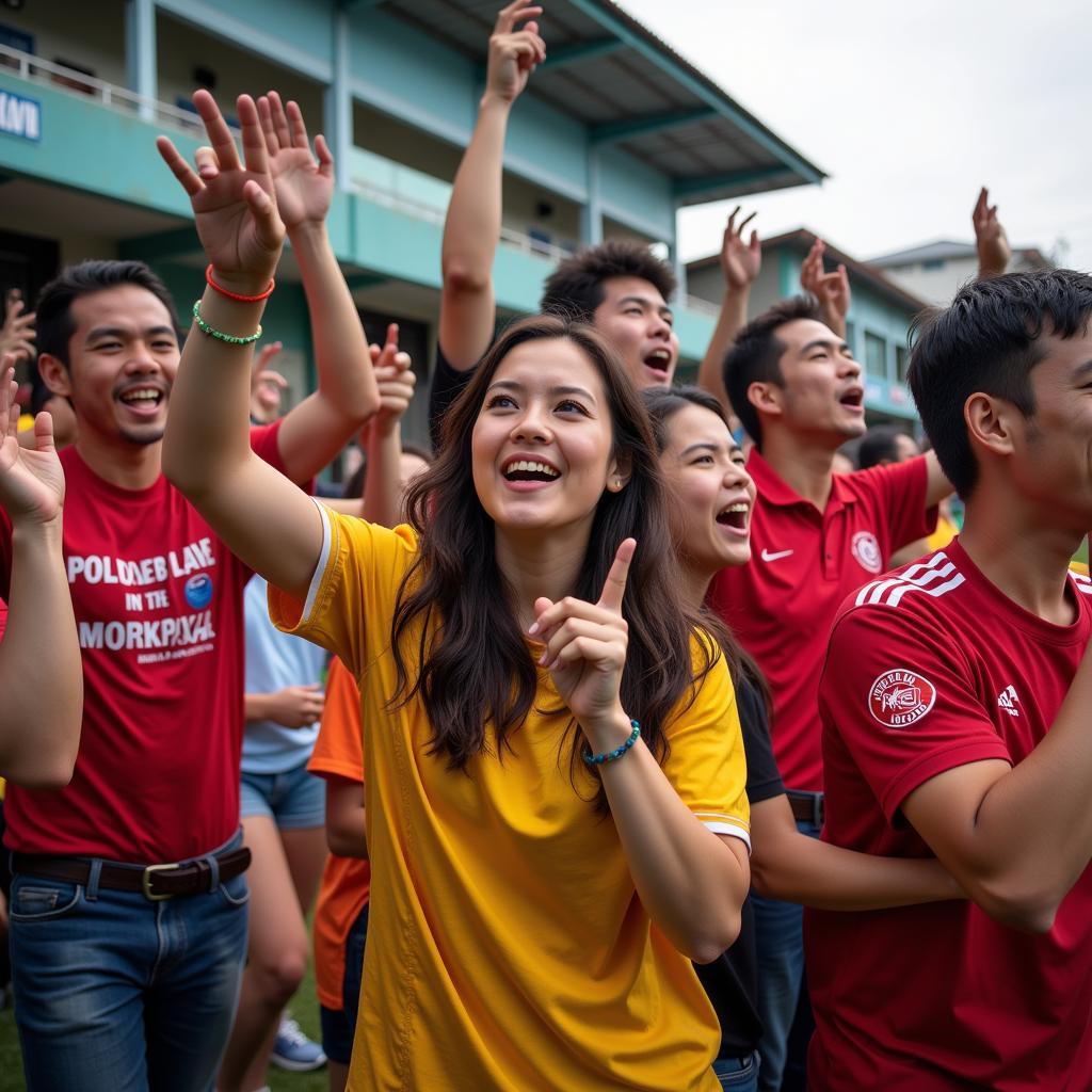 Dong Thap Football Fans: Cheering Their Team