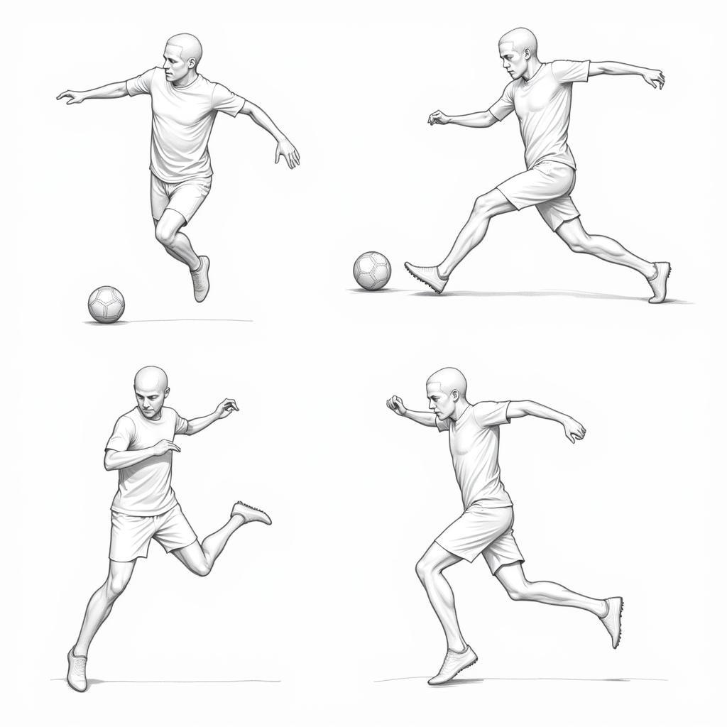 Drawing Football Players in Dynamic Poses