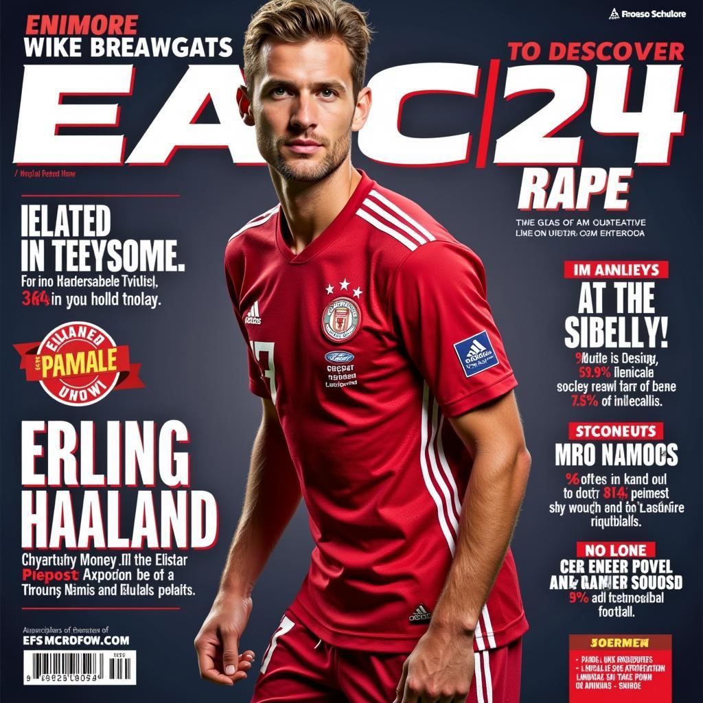 Erling Haaland as the Cover Athlete for EAFC24