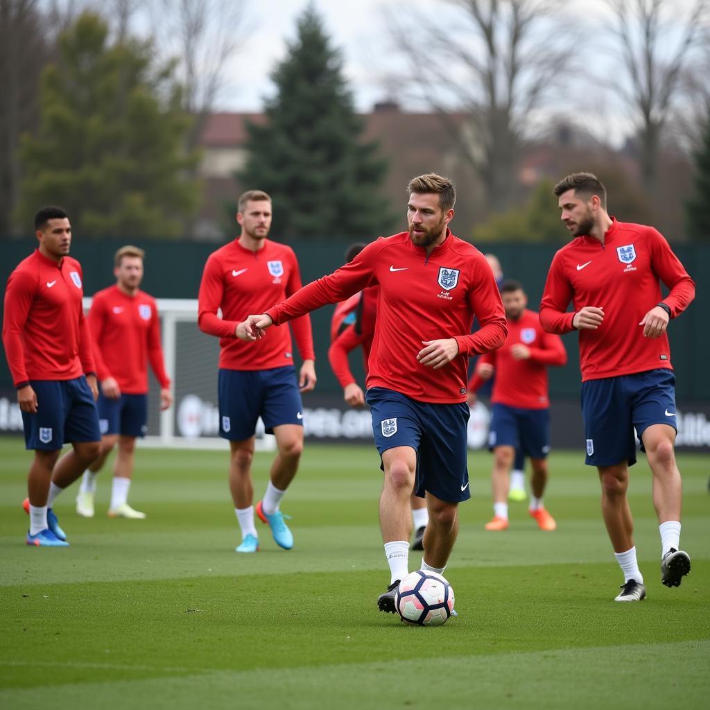 England National Team Players Training