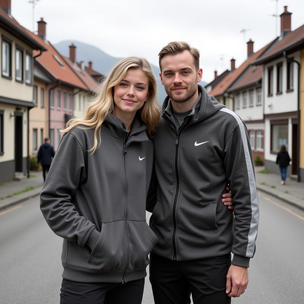 Erik Haaland and Isabel Haugseng Johansen in Bryne, Norway