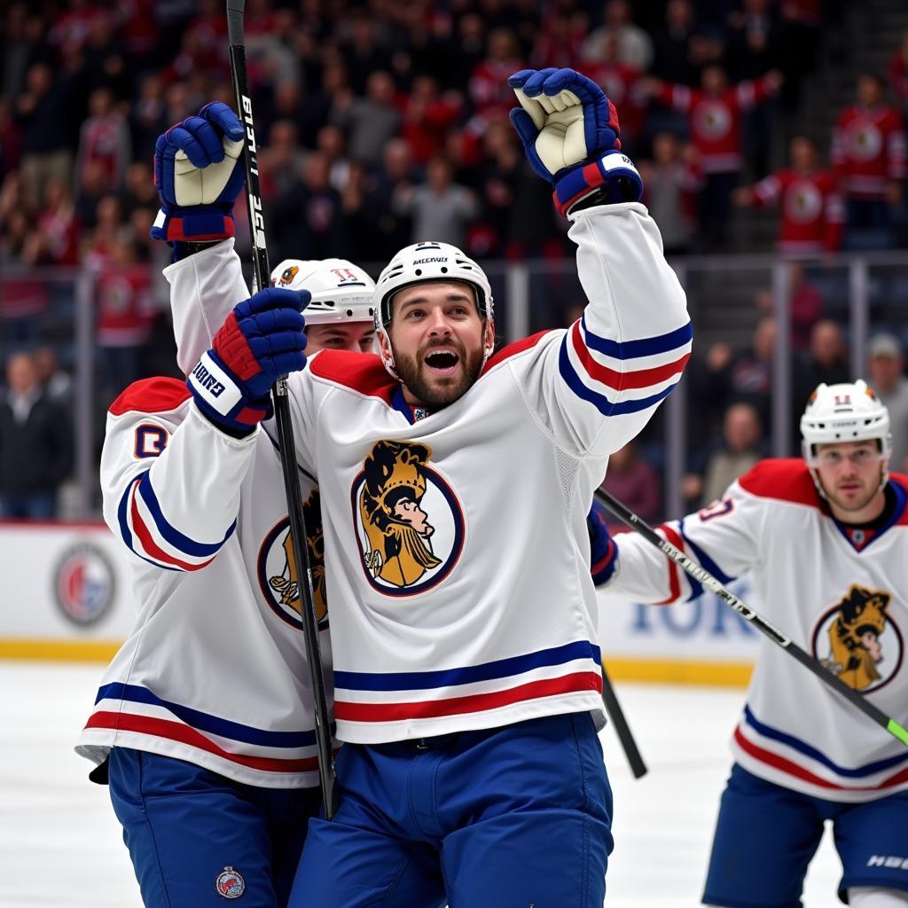 Erik Haaland Celebrating a Goal