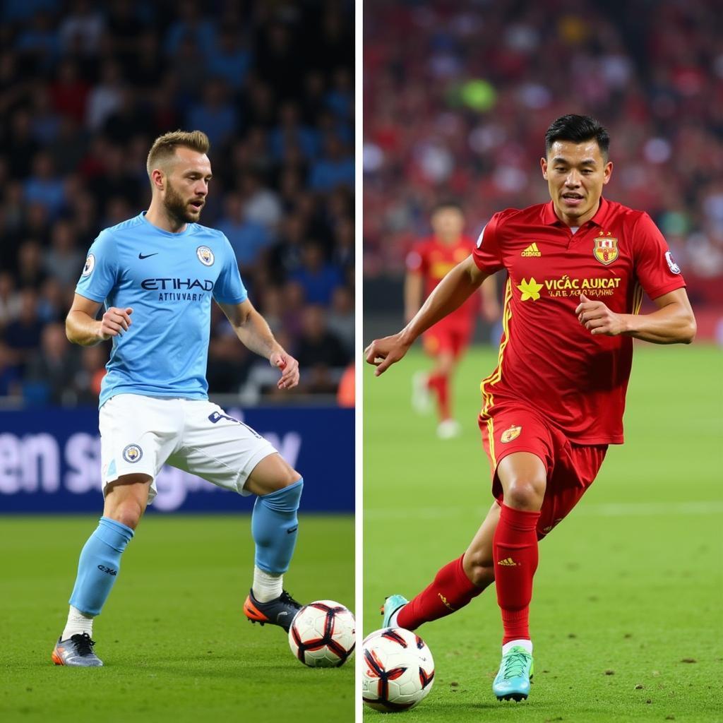 Comparing Erling Haaland and Nguyen Dinh Nhat's Careers