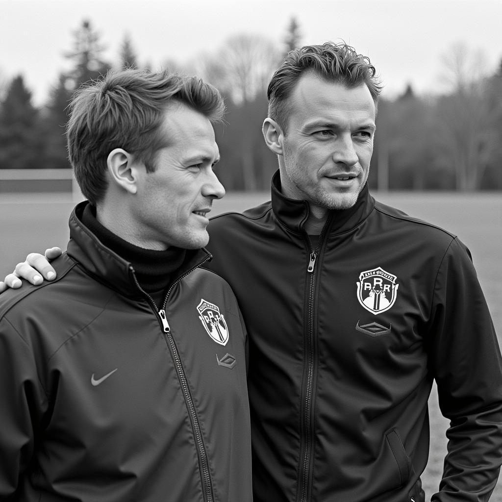 Erling Haaland and Ole Gunnar Solskjær during their time at Molde FK