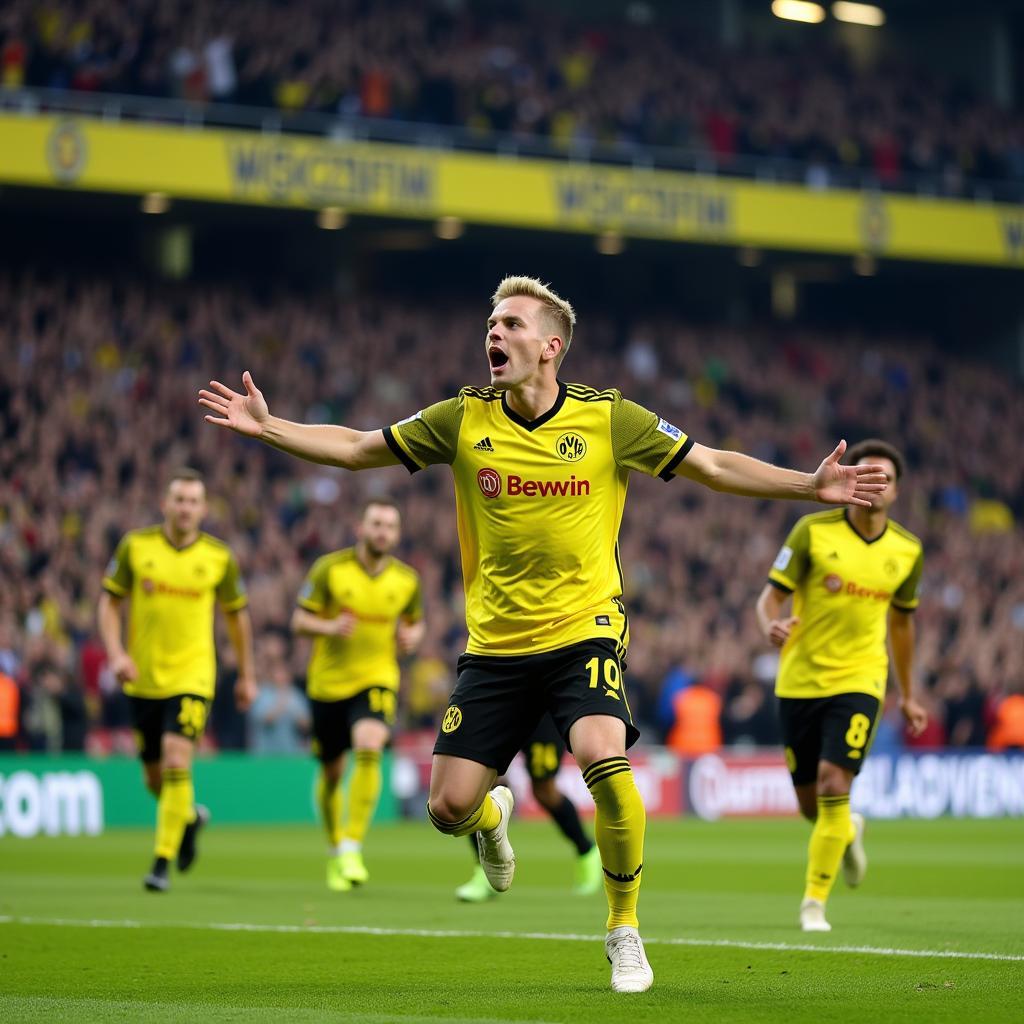 Erling Haaland Borussia Dortmund Celebration