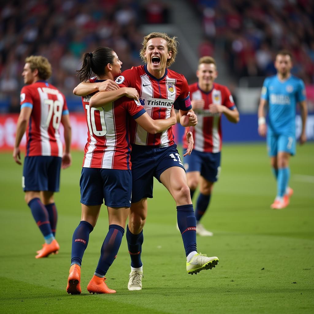 Erling Haaland celebrating a goal