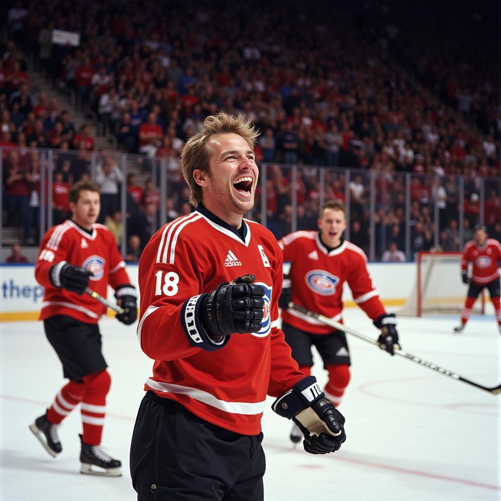 Erling Haaland celebrates a goal with his teammates