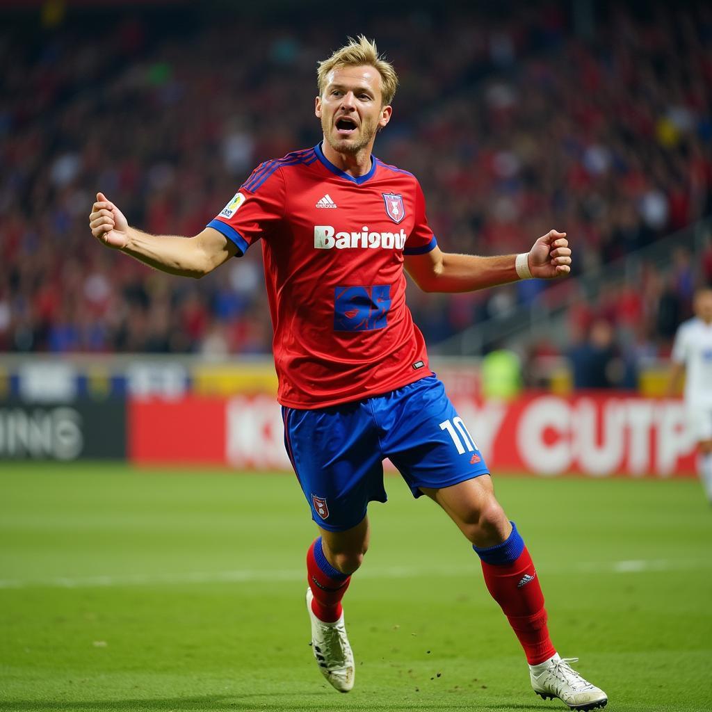 Erling Haaland celebrating a Goal