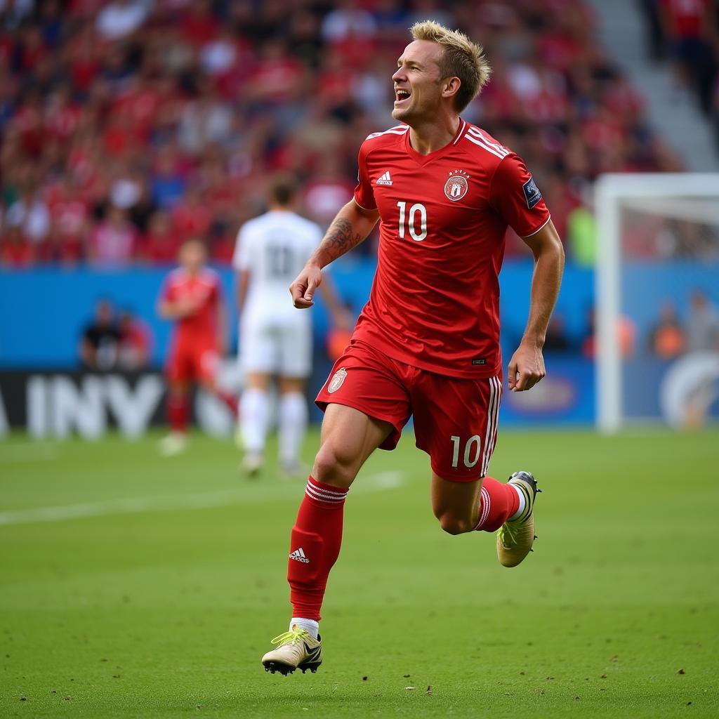 Erling Haaland Celebrating Goal