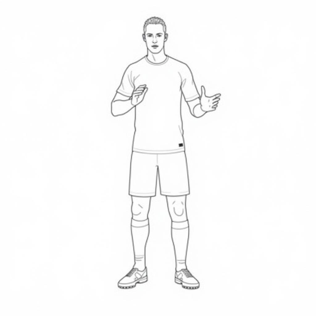 Erling Haaland Goal Celebration Colouring Page