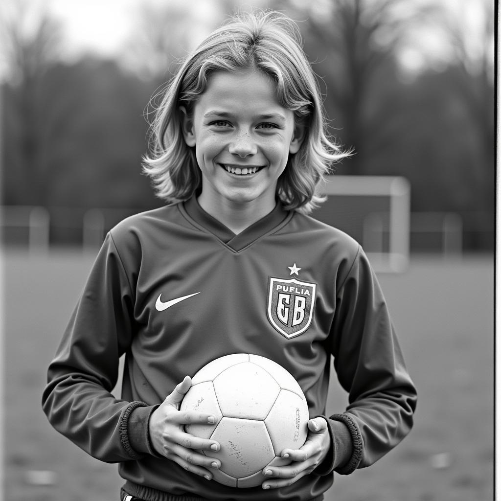 Erling Haaland in his youth team kit