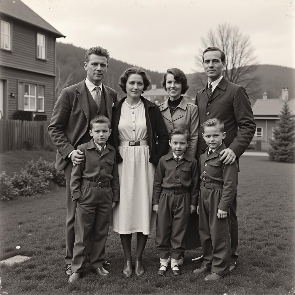 Erling Haaland with his family in Bryne, Norway