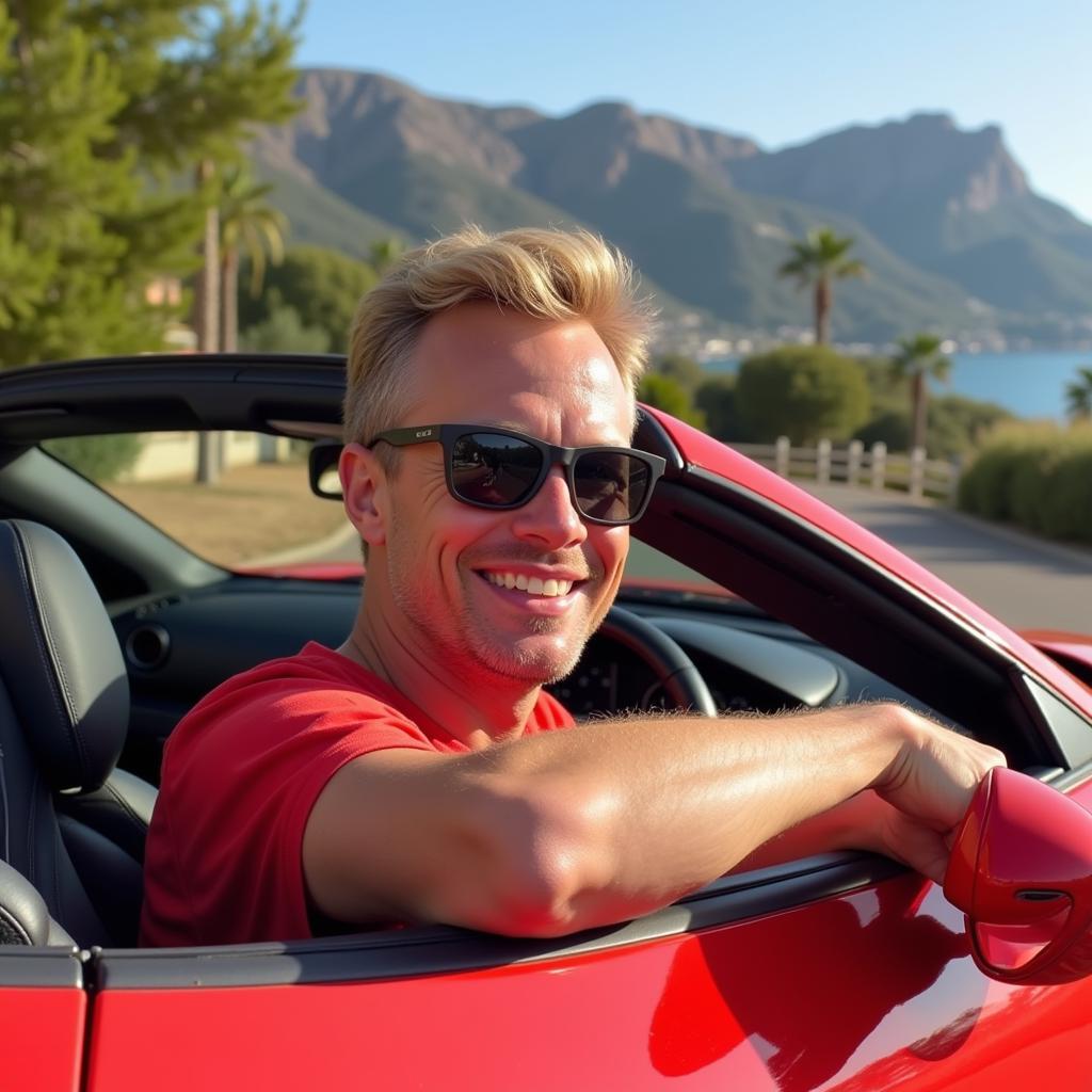 Erling Haaland Driving in Marbella