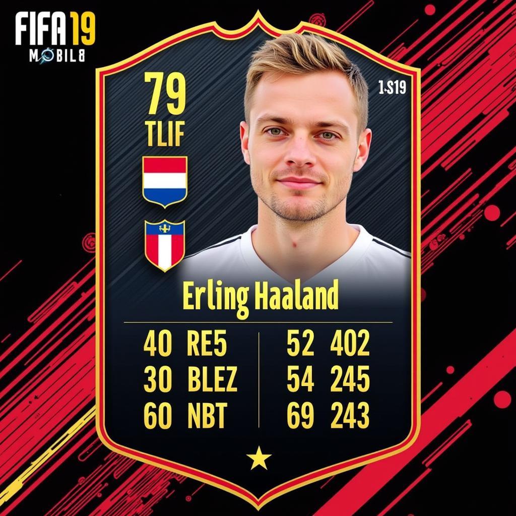 Erling Haaland FIFA Mobile 19 Player Card