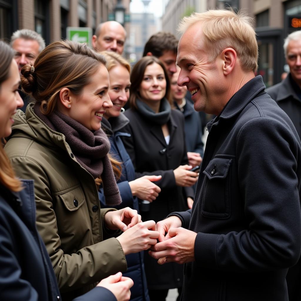 Erling Haaland Interacting with Fans