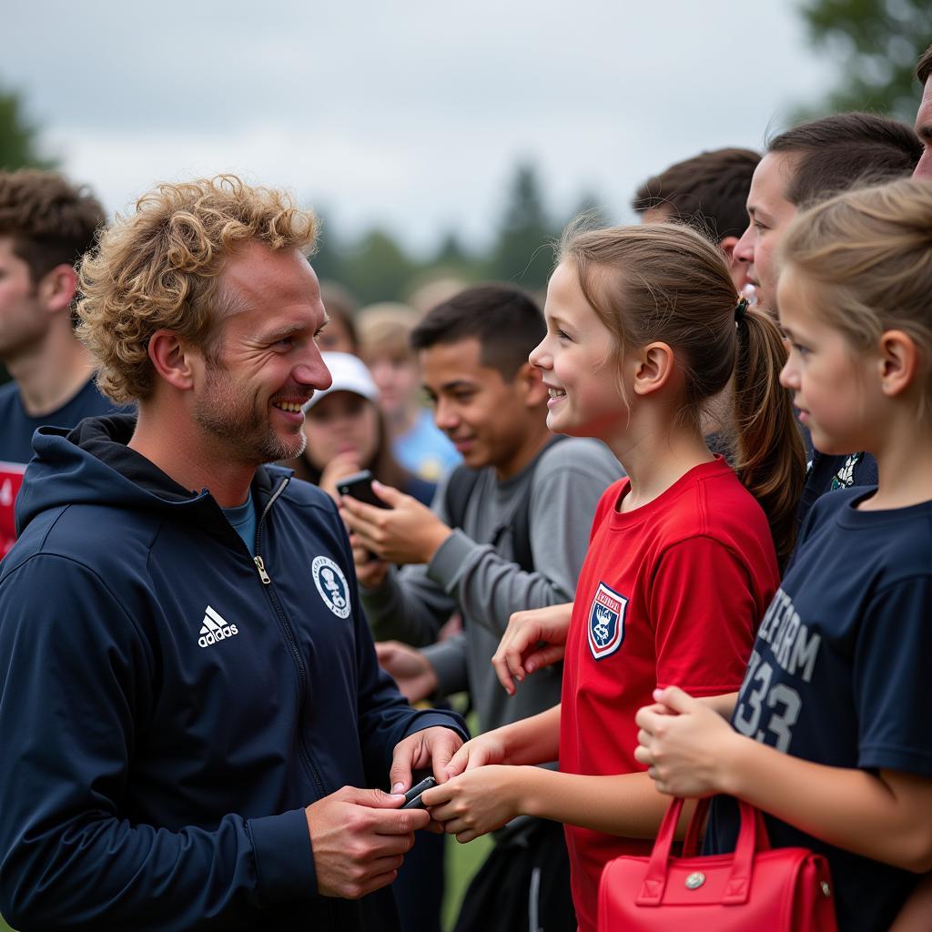 Erling Haaland Interacting with Fans