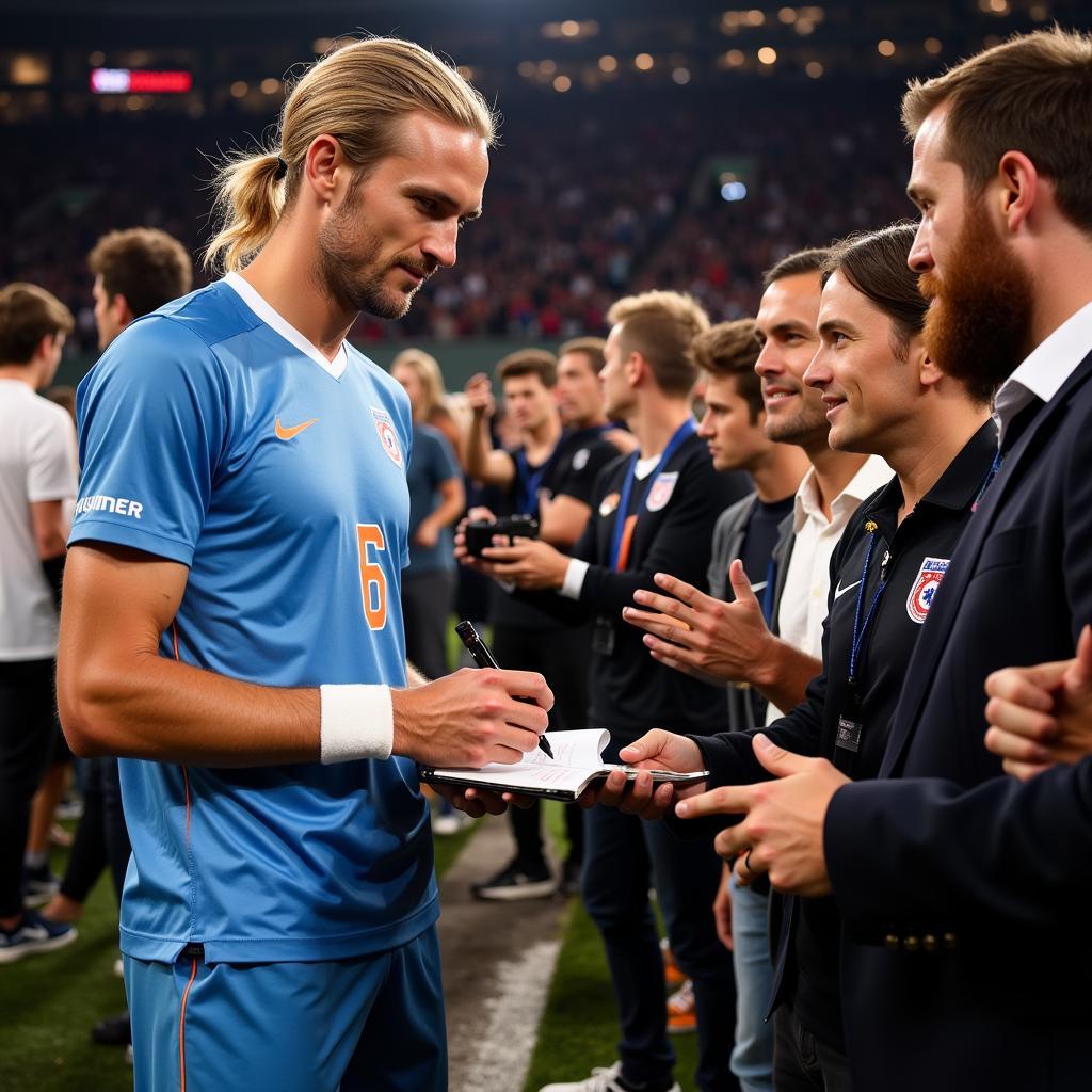 Erling Haaland Interacting with Fans