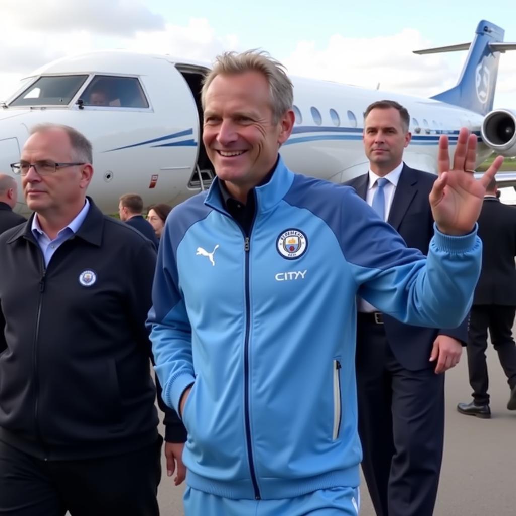 Erling Haaland Arriving at Manchester City