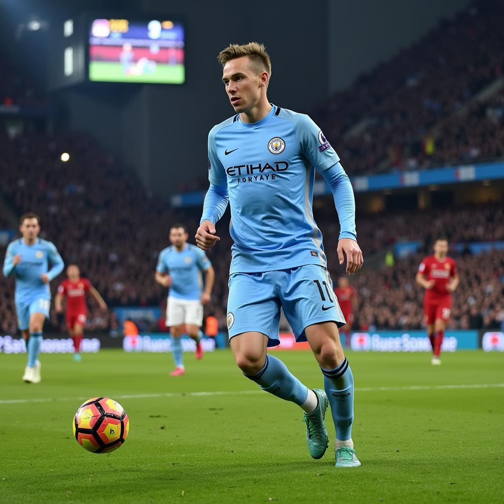 Erling Haaland Makes his Manchester City Debut