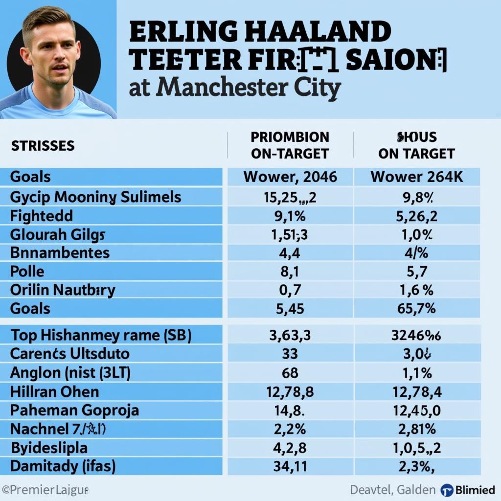 Erling Haaland Performance Stats Manchester City