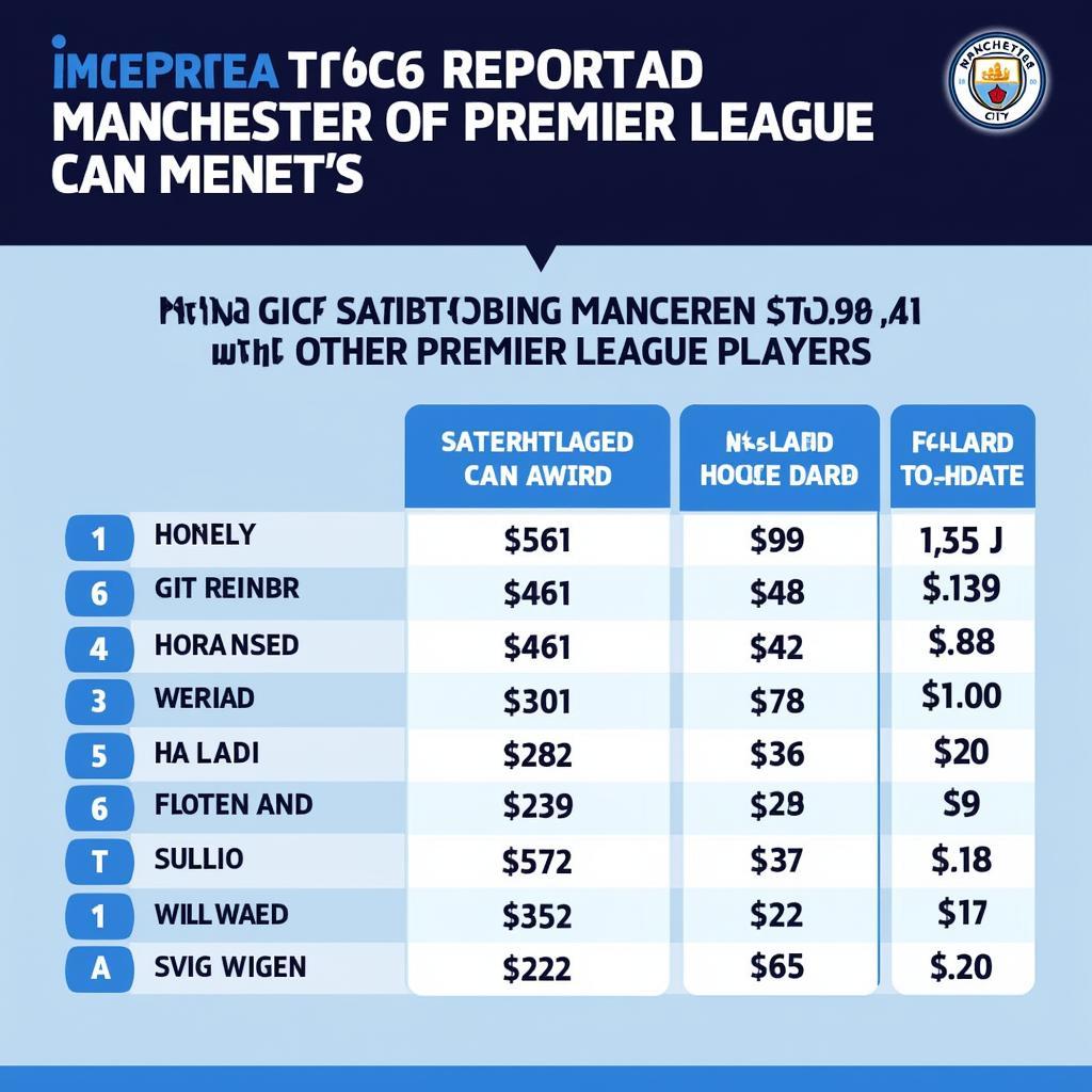 Erling Haaland Salary Comparison at Manchester City