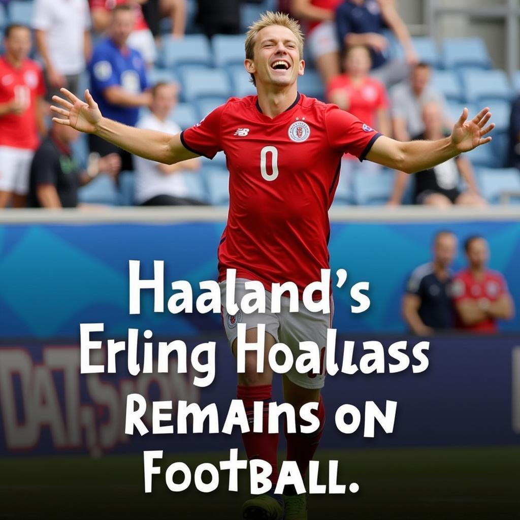 Erling Haaland Scoring a Goal