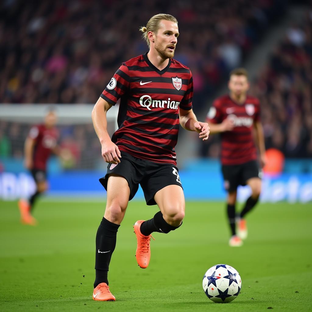 Erling Haaland Playing Football