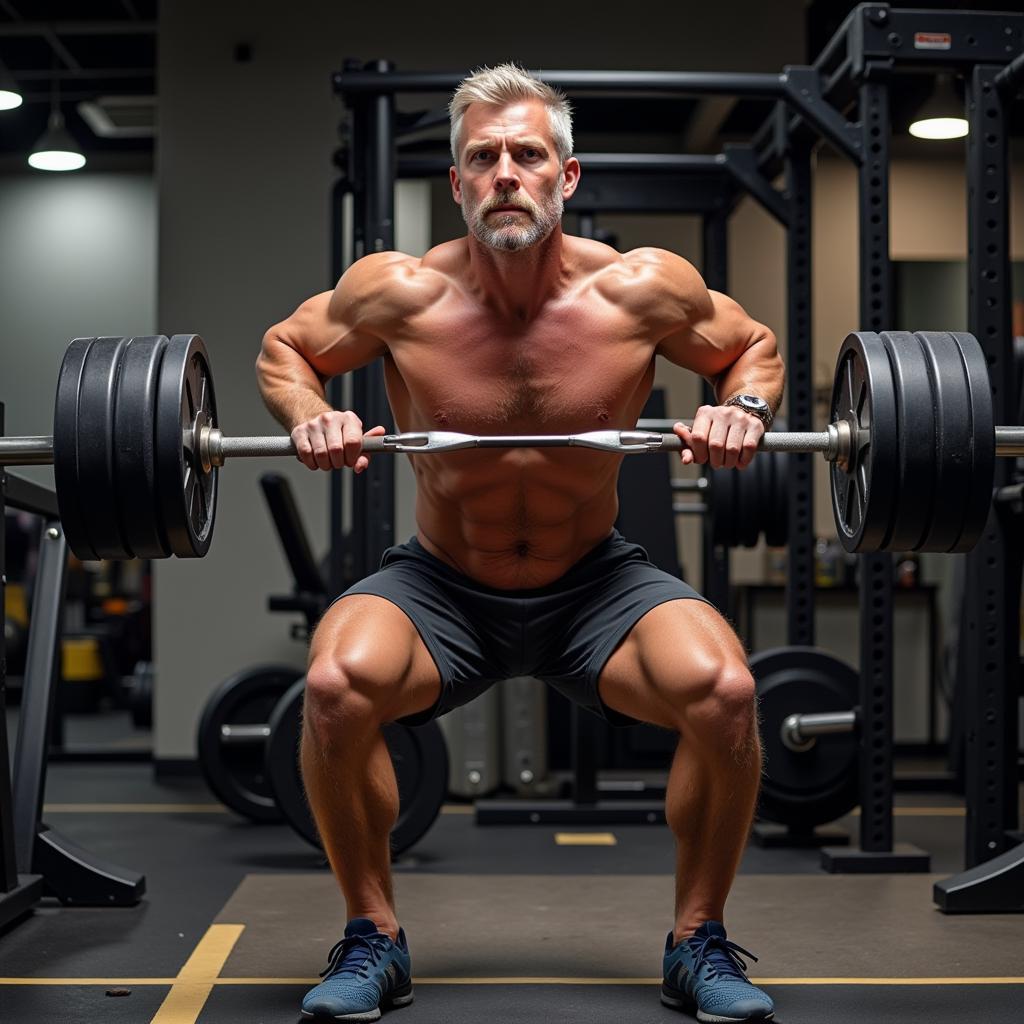 Erling Haaland showcasing his powerful leg muscles during a training session.