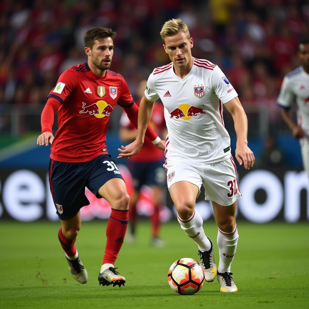 Erling Haaland in action for Red Bull Salzburg