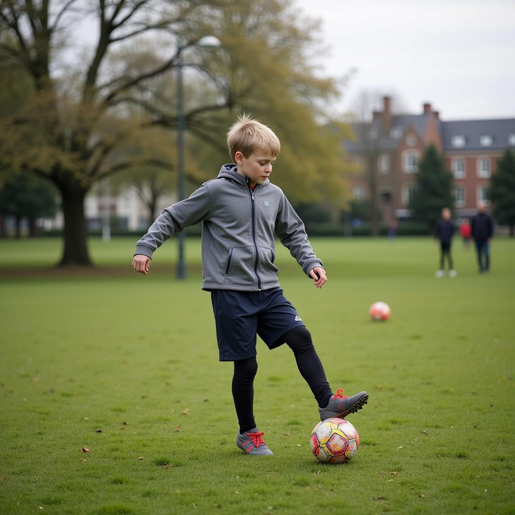 Erling Haaland Training as a Child