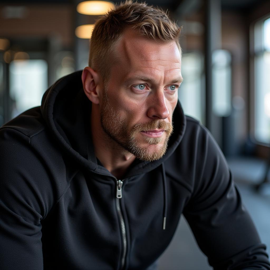 Erling Haaland focused training