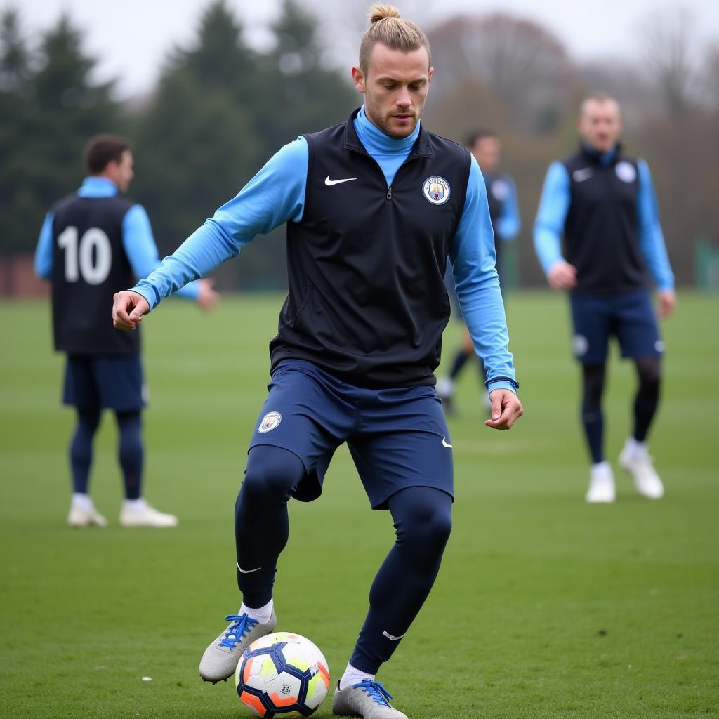 Erling Haaland Training with Manchester City