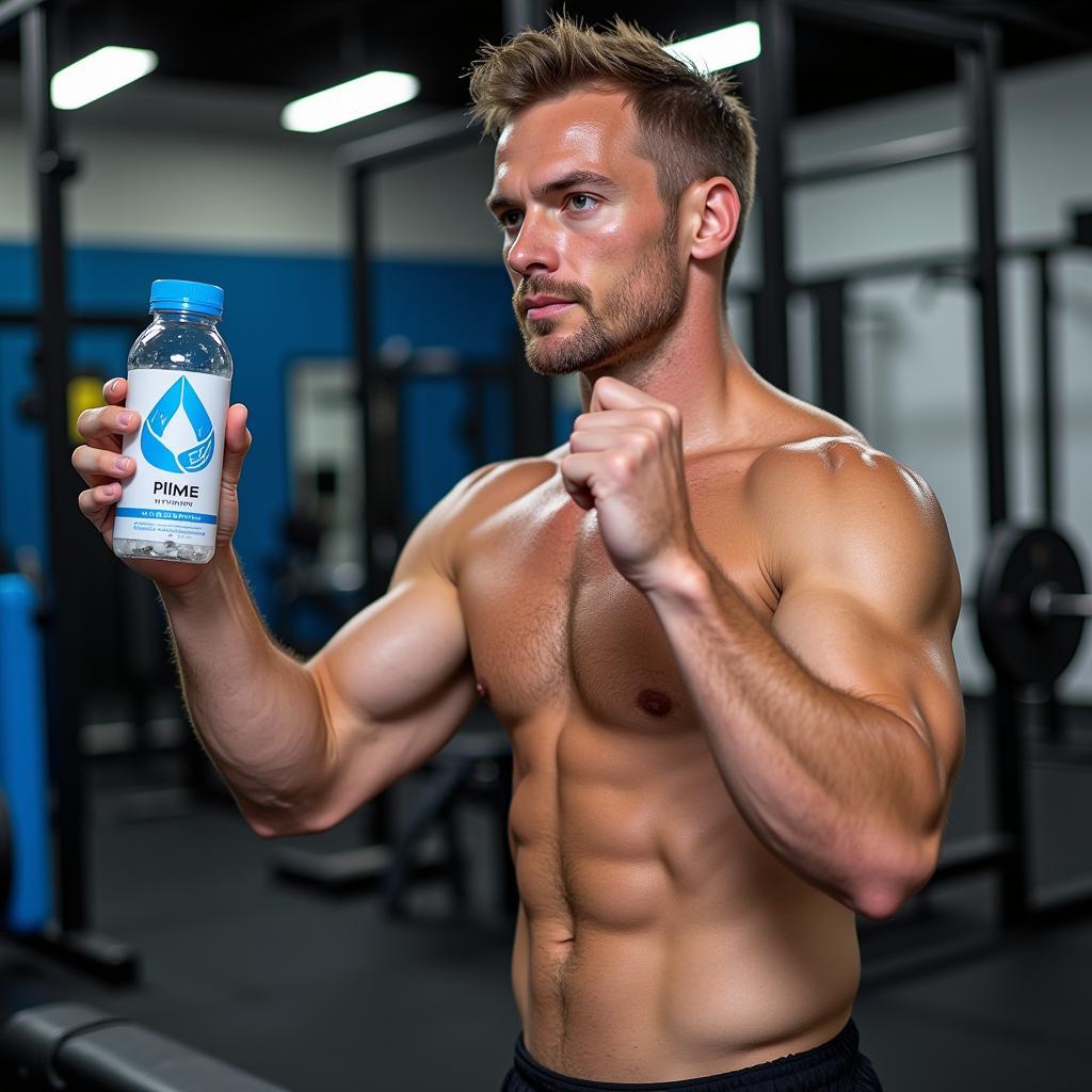 Erling Haaland training with Prime Hydration