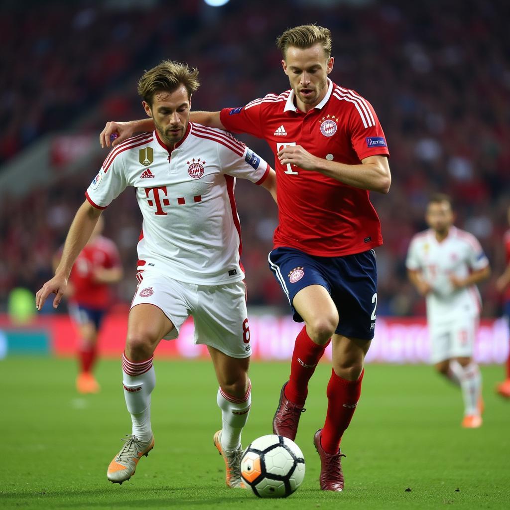 Erling Haaland Competing Against Bayern Munich