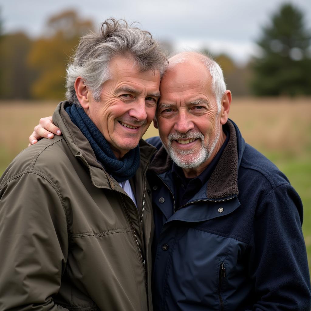 Erling Haaland with his father, Alf-Inge Haaland