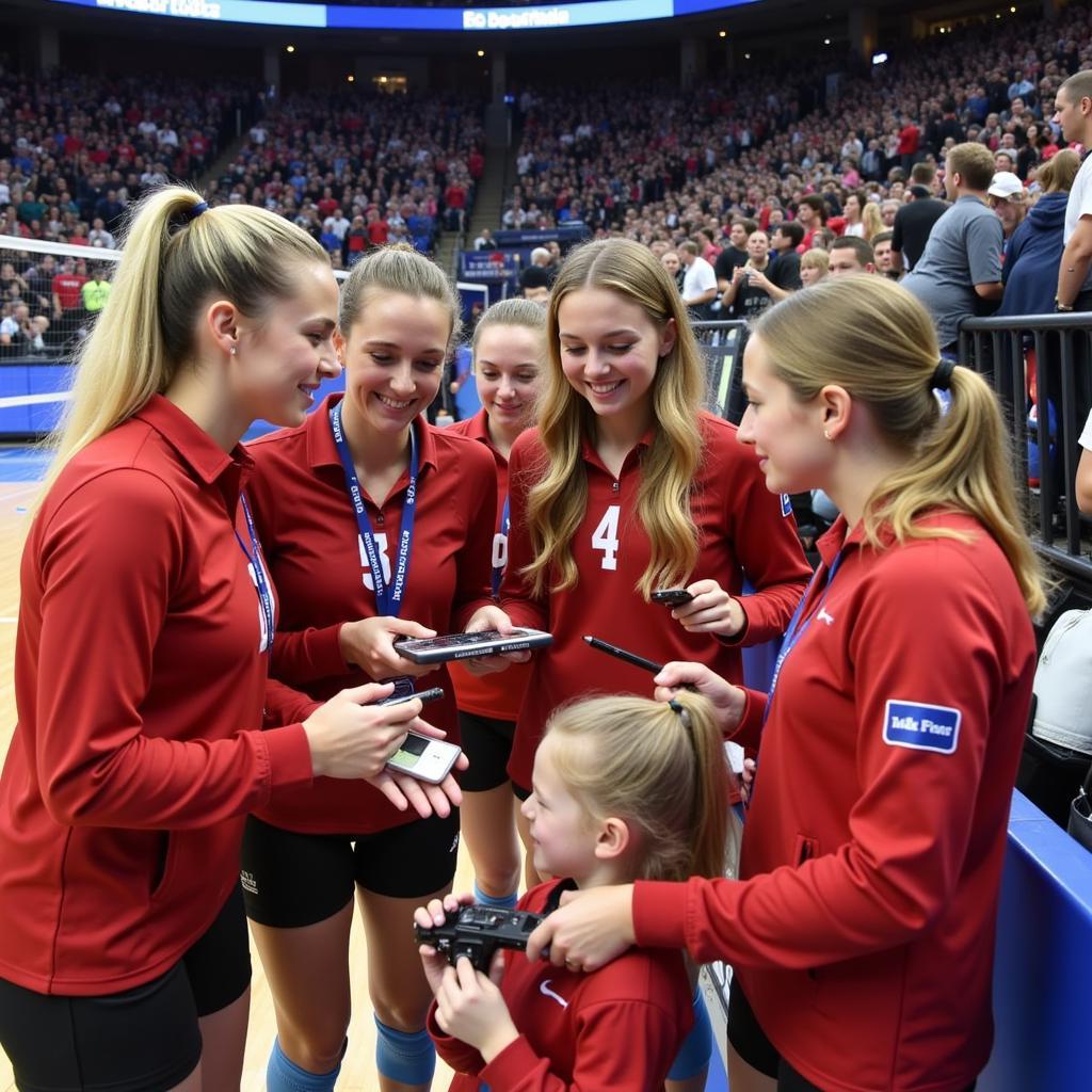 Famous female volleyball players inspiring young fans