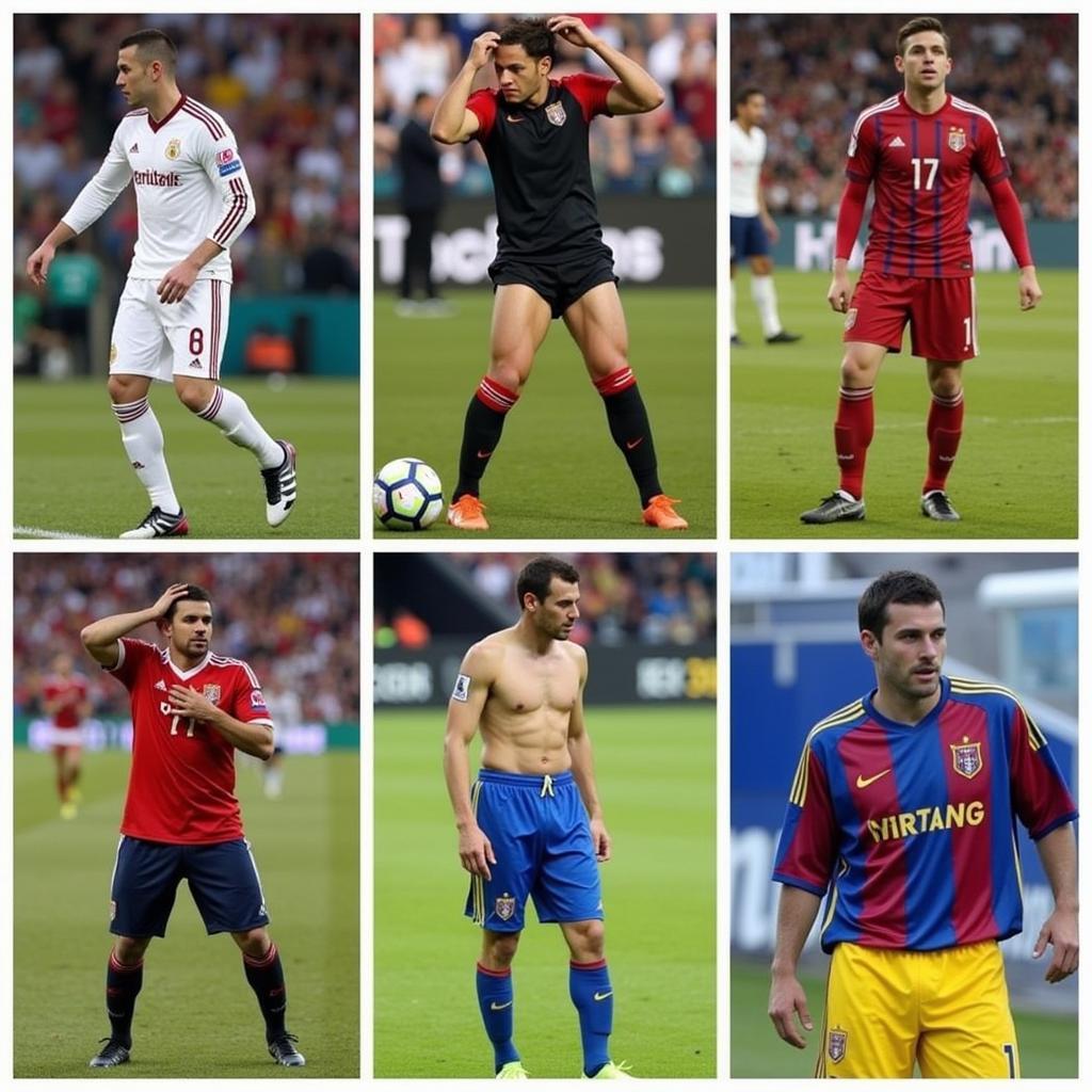 Compilation of memorable wardrobe malfunctions in football