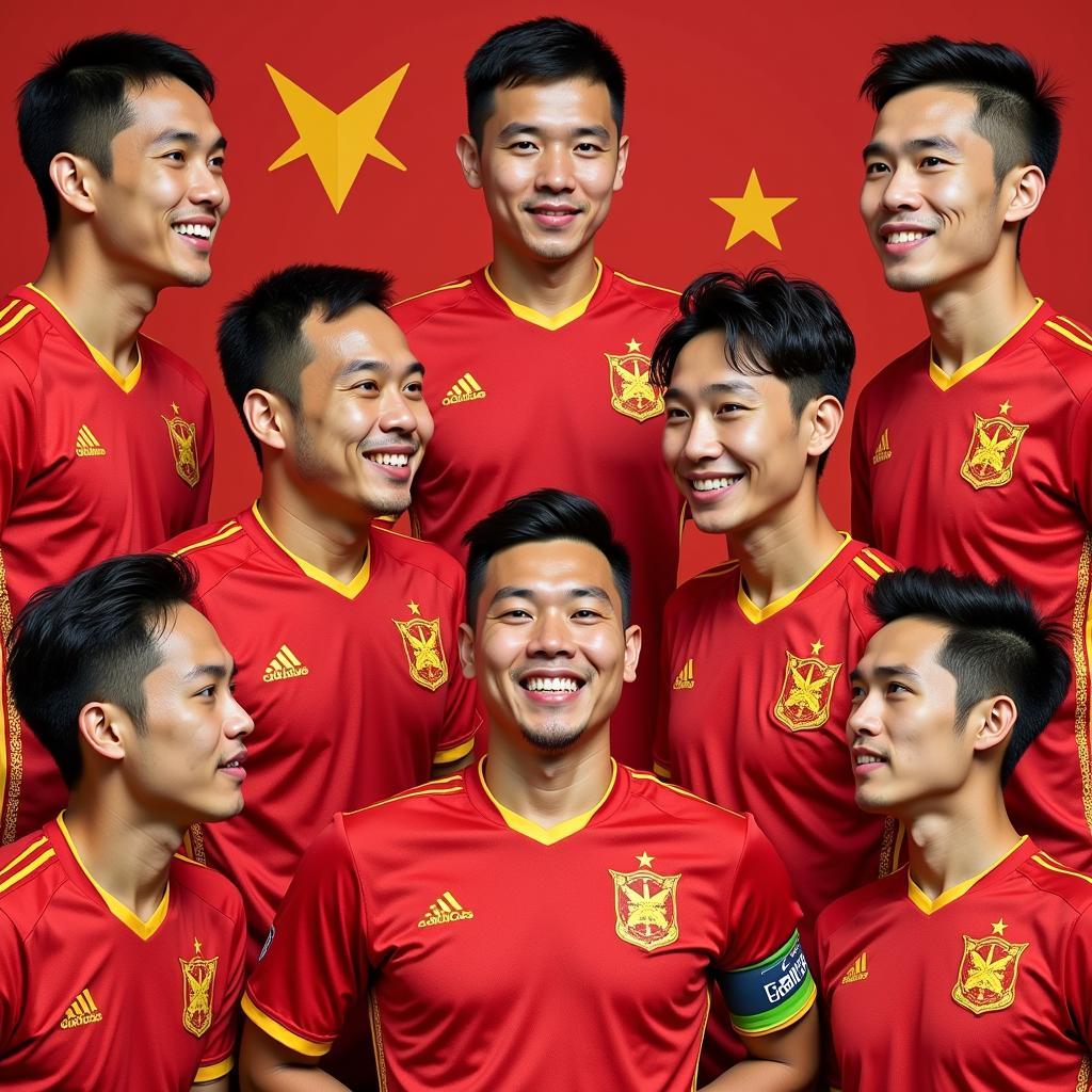 Famous Players from Nghe An in the Vietnam National Team Jersey