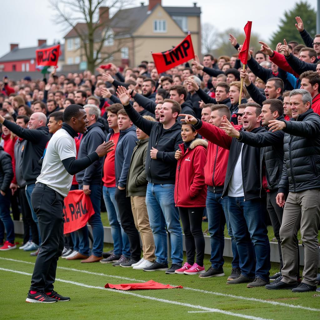 Fan Provocation During a Football Match